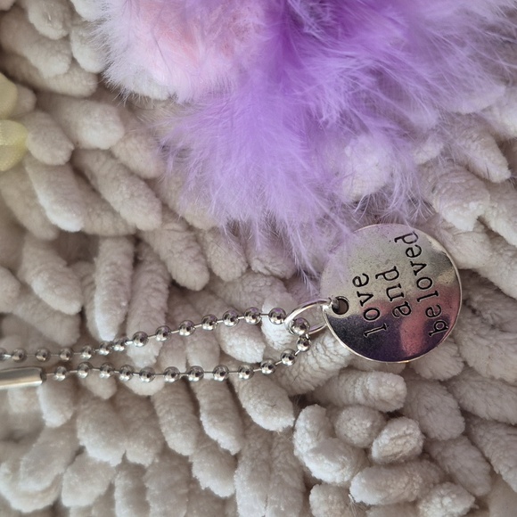 Pink and Purple Mermaid Tail Plush Costume For 17" Labubus - Picture 4 of 5